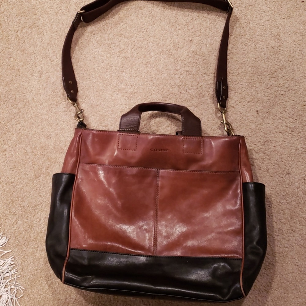 Coach leather bag some wear and tear